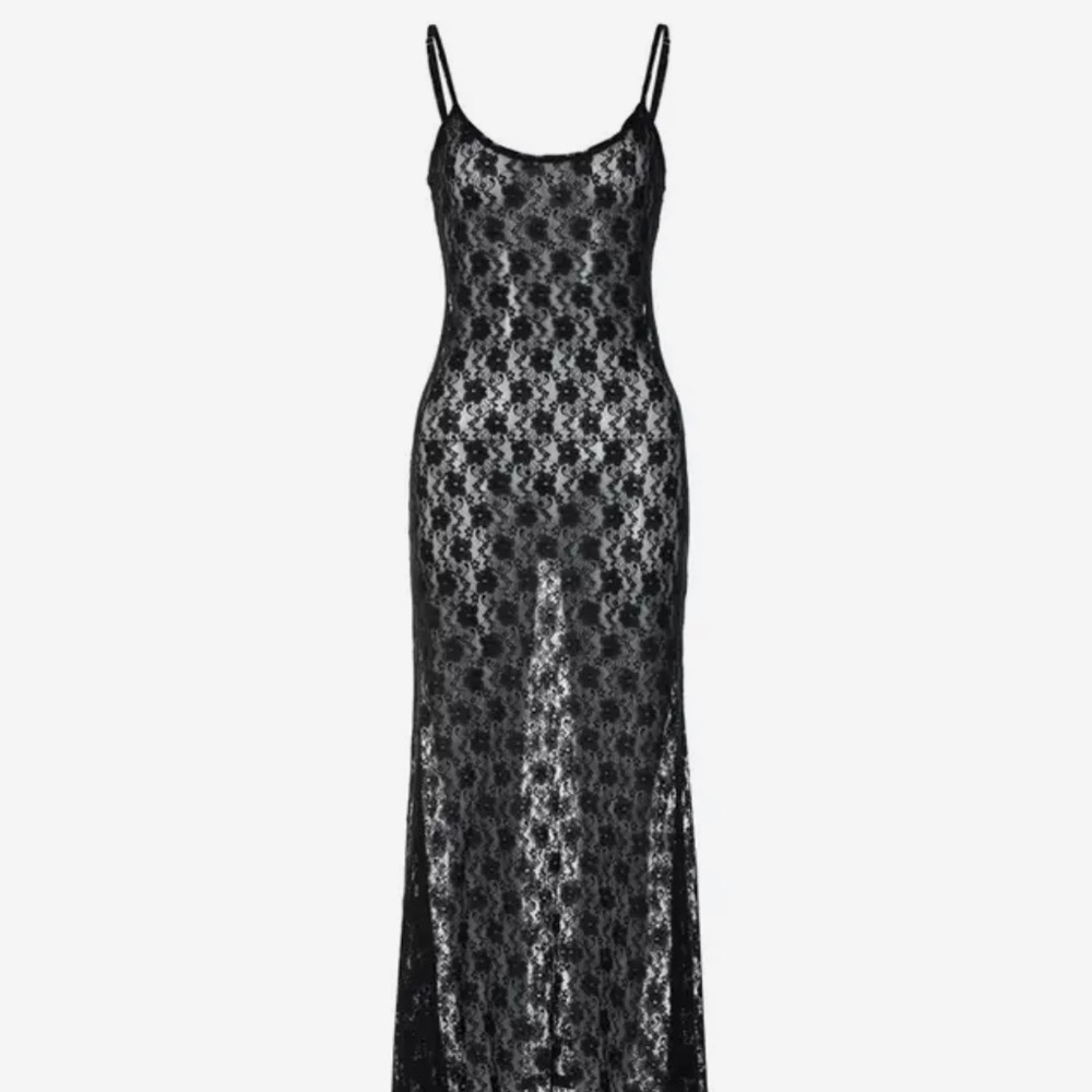 Sheer lace maxi dress